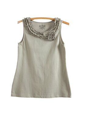 Neon Buddha Floret Ruffle Tank Top